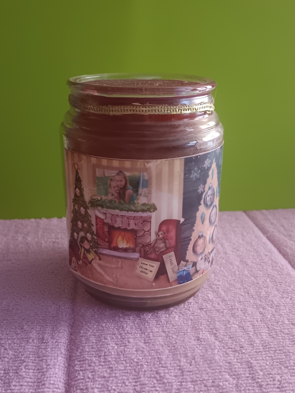 Holiday Scented Jar Candle - Red